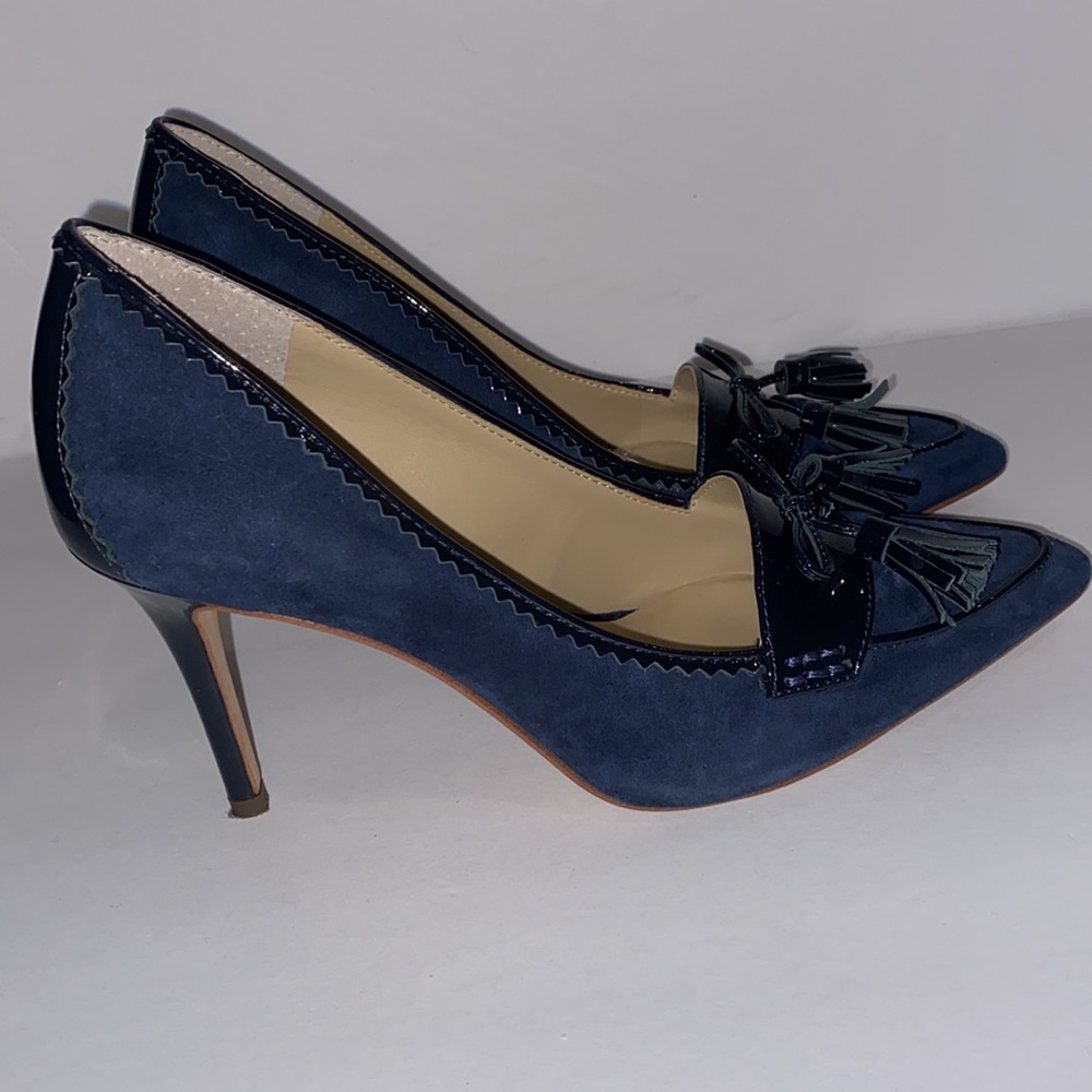 Ann Taylor Suede Tassel Pumps